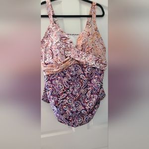 Lands End Tankini,  NWT, Size 24